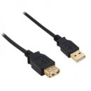 3m USB 2.0 Verlängerung Kabel Stecker Buchse Typ A schwarz