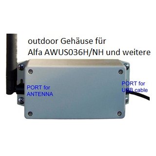 Wasserdichtes outdoor Gehäuse 2 für Alfa WLAN USB Adapter