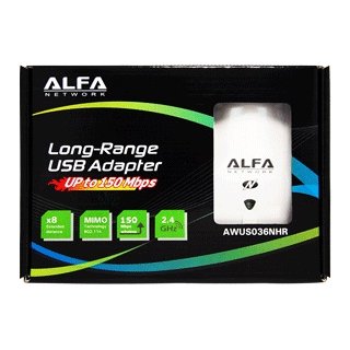 [B-WARE] Alfa Network AWUS036NHR USB 2.0 Highpower WLAN Adapterinkl 5dBi Antenne (Realtek RTL8188RU)
