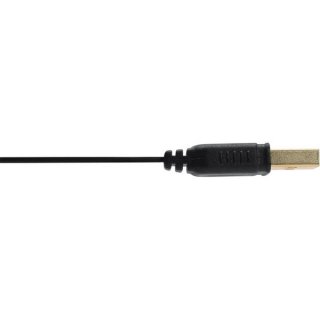 2m USB 2.0 Flachkabel Verlängerung Kabel Stecker Buchse Typ A schwarz