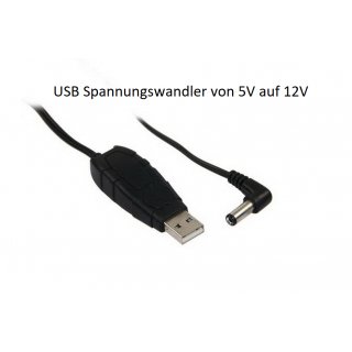 USB Spannungswandler 5V -> 12V für Alfa Router R36 R36A R36AH CAMP PRO CAMPPRO 2