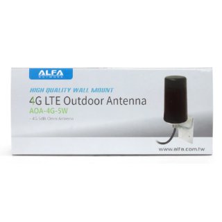 Alfa AOA-4G-5W 4G 3G LTE UMTS GSM outdoor 5dbi Antenne mit N-Type Connector und Wandhalterung