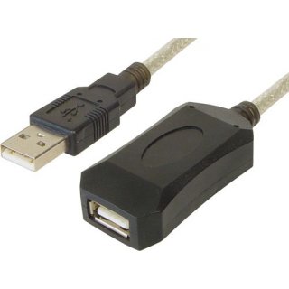 Alfa 10m aktive USB 2.0 Verlängerung Kabel Stecker Buchse Typ A