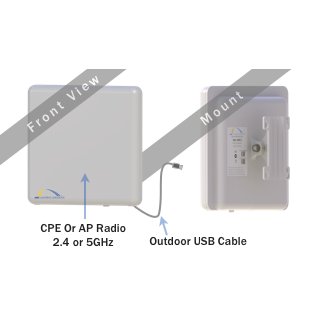 ARC Wireless FlexUSB 2 (ARC-AF-FU2) Outdoor USB-Powered CPE 2,4GHz